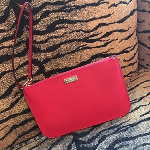 Kate Spade Wristlet In Brick Red! New Without Tags